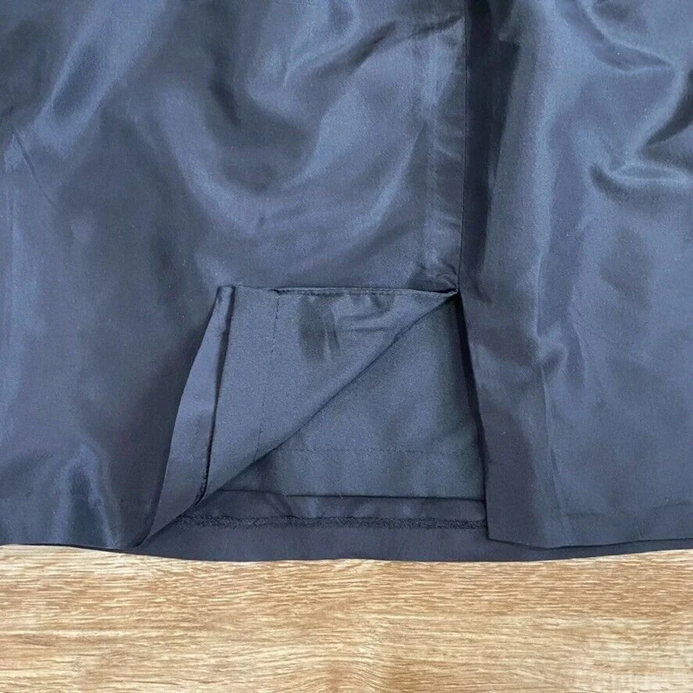SILK Cocktail Dress in Black size 6 Expose Back